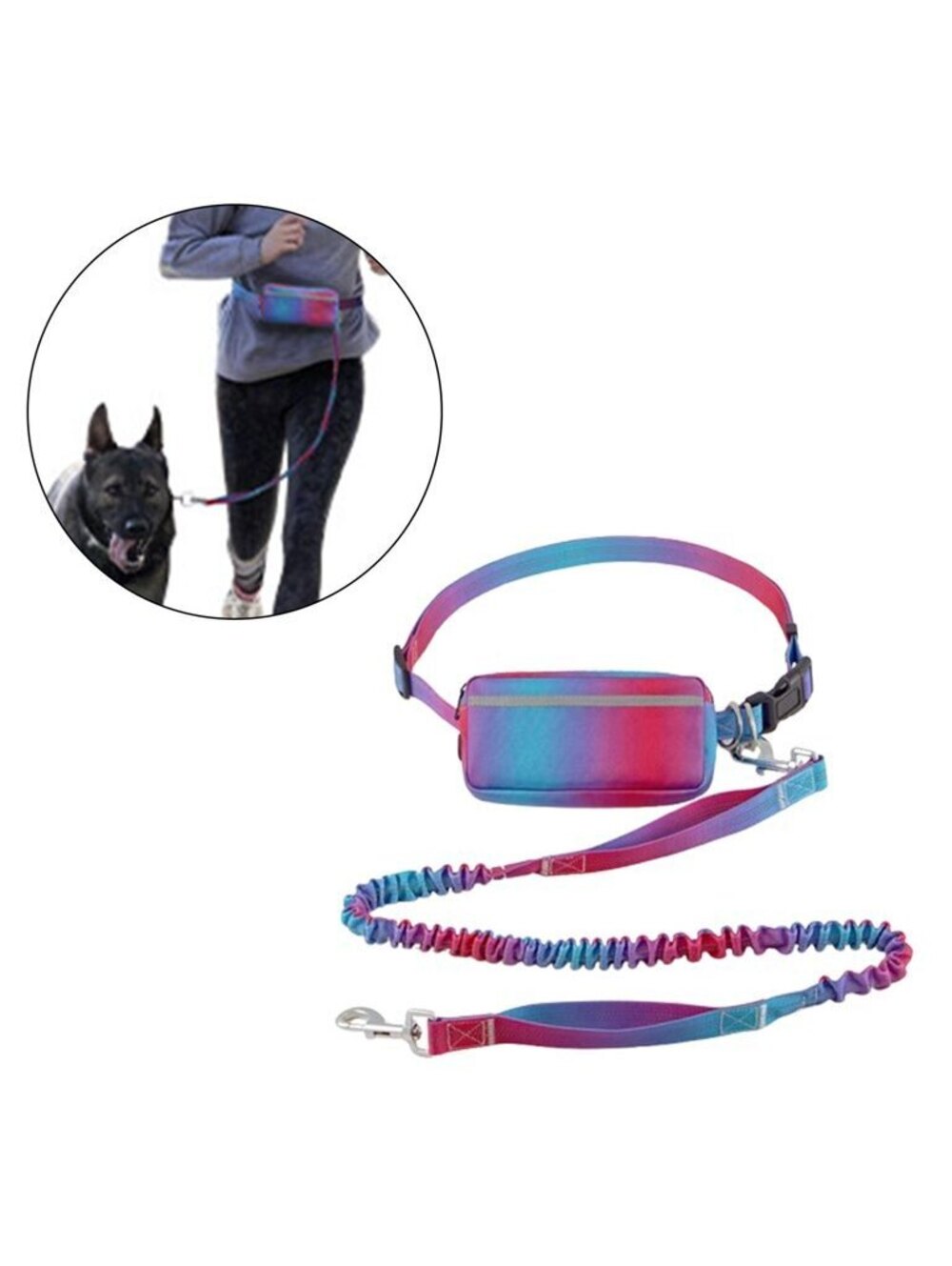 Dog Leash with Pouch Handsfree